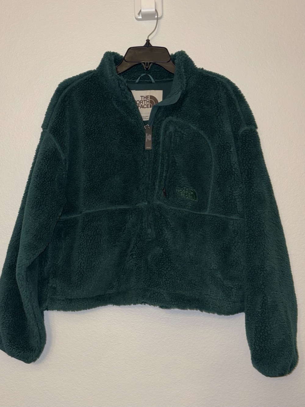 NWT The North Face Extreme Pile 2 Pullover Fleece Jacket Hunter Green Women’s L
